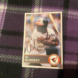 Orioles Baseball Card- Al Bumbry, signed card